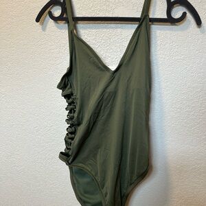 Women’s Olive Green One Piece Swimsuit